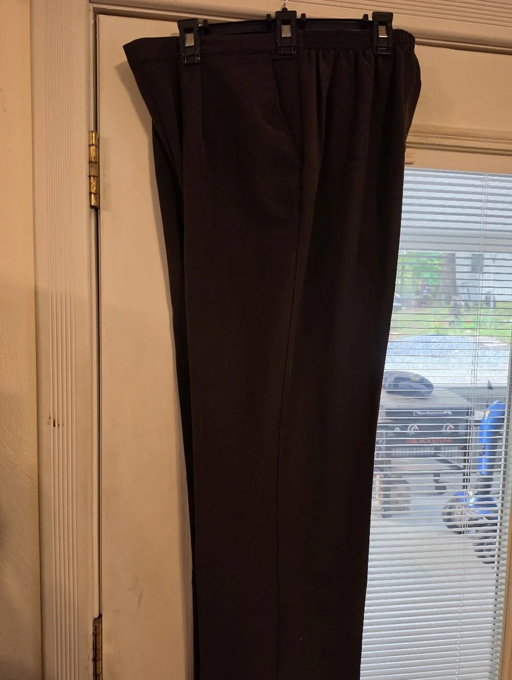 Womens Alfred Dunner Half Elastic Waist,2 Side pockets, Straight Leg, Brown